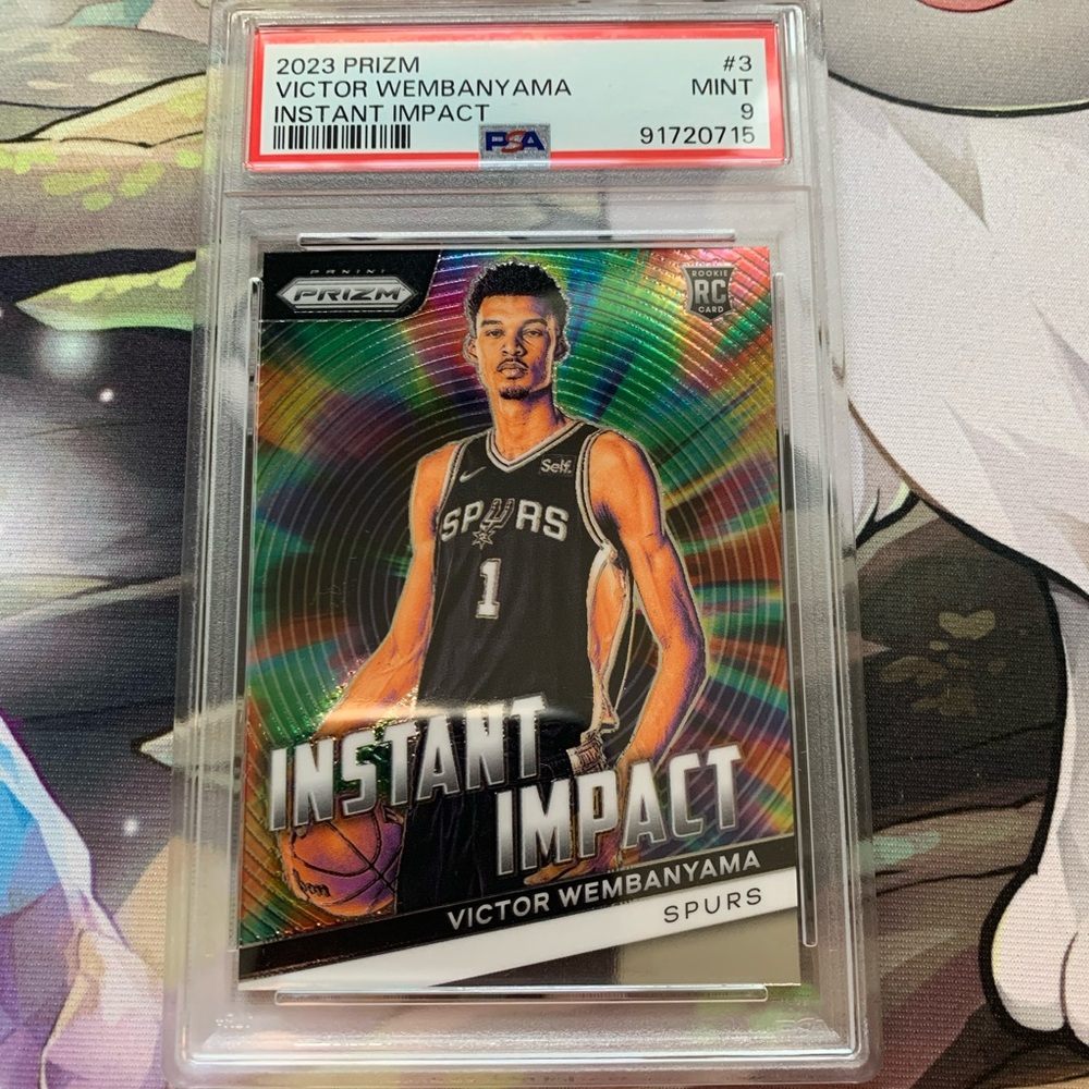2023 Panini Prizm Instant Impact #3 Victor Wembanyama RC PSA 9 MINT Rookie